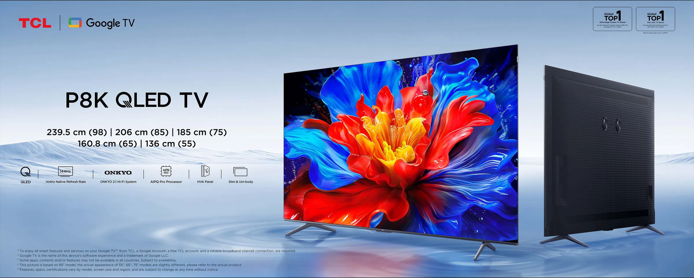 TCL P8K QLED Performance